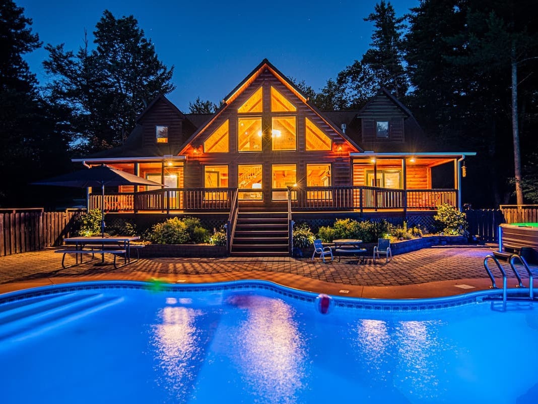 An Adirondack cabin in Jay, New York