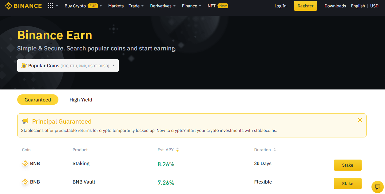 Binance Staking