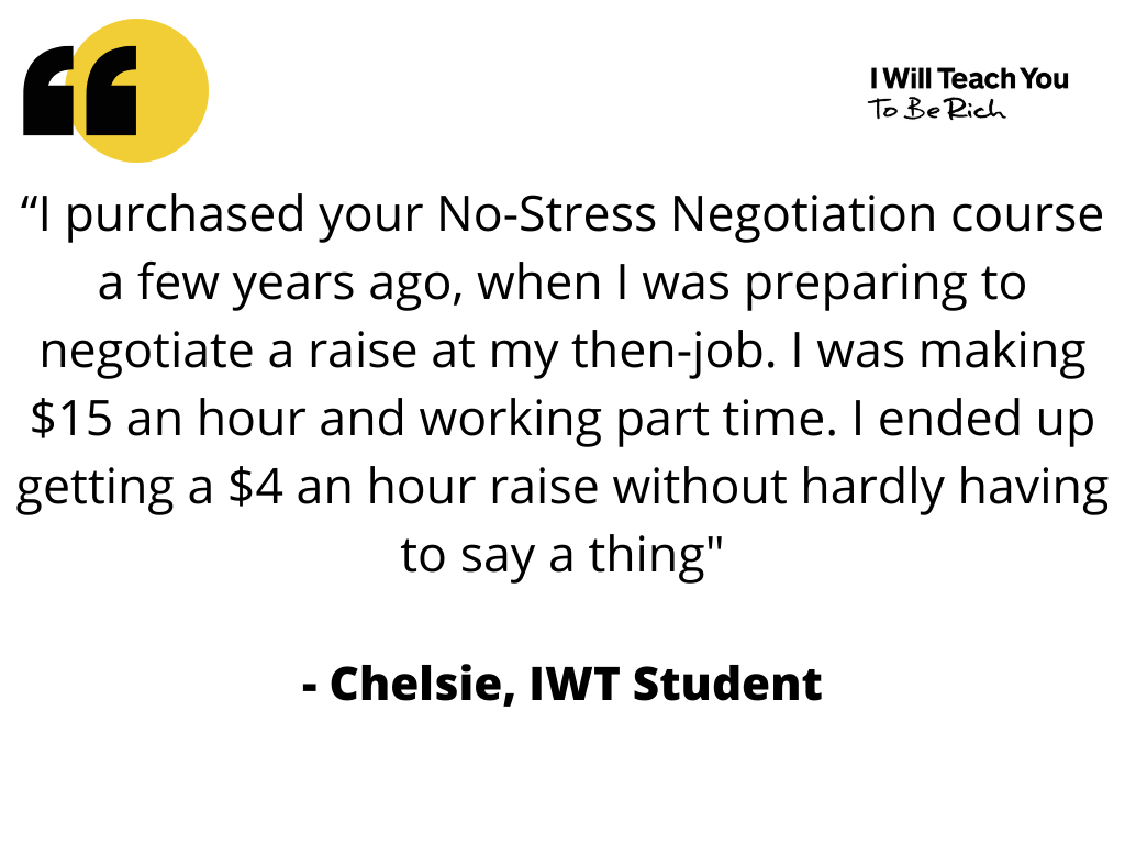 IWT Student explains how she got a raise using Ramit's negotiation tactics