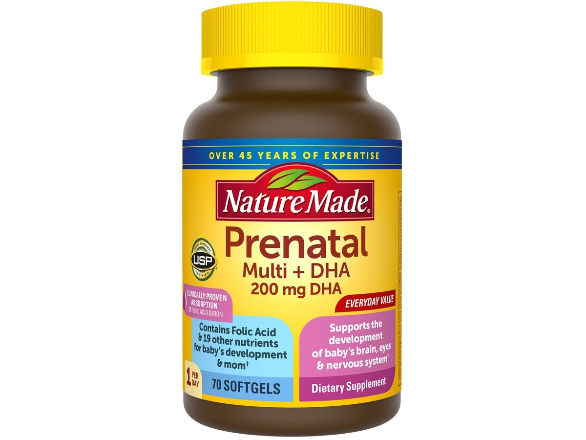 Nature Made Prenatal Multi +DHA vitamins