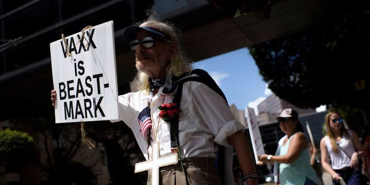 anti-vaccine protest