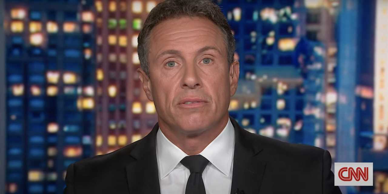 A head and shoulders still of Chris Cuomo on his former CNN show "Cuomo Prime Time."