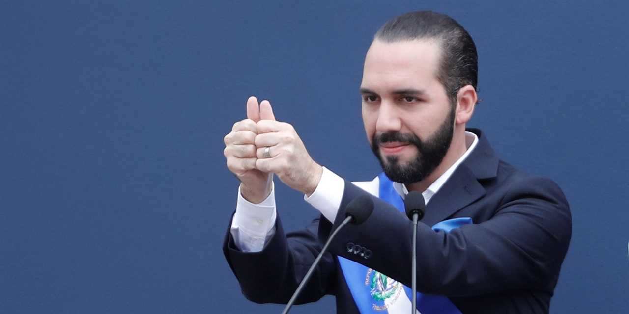 New Salvadoran President Nayib Bukele speaks after receiving the presidential sash during a swearing-in ceremony in San Salvador, El Salvador June 1, 2019. REUTERS/Jose Cabezas