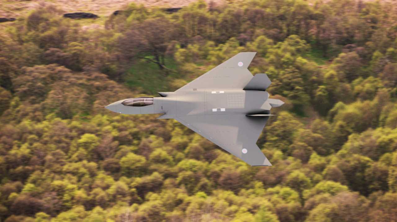 British RAF Tempest fighter jet