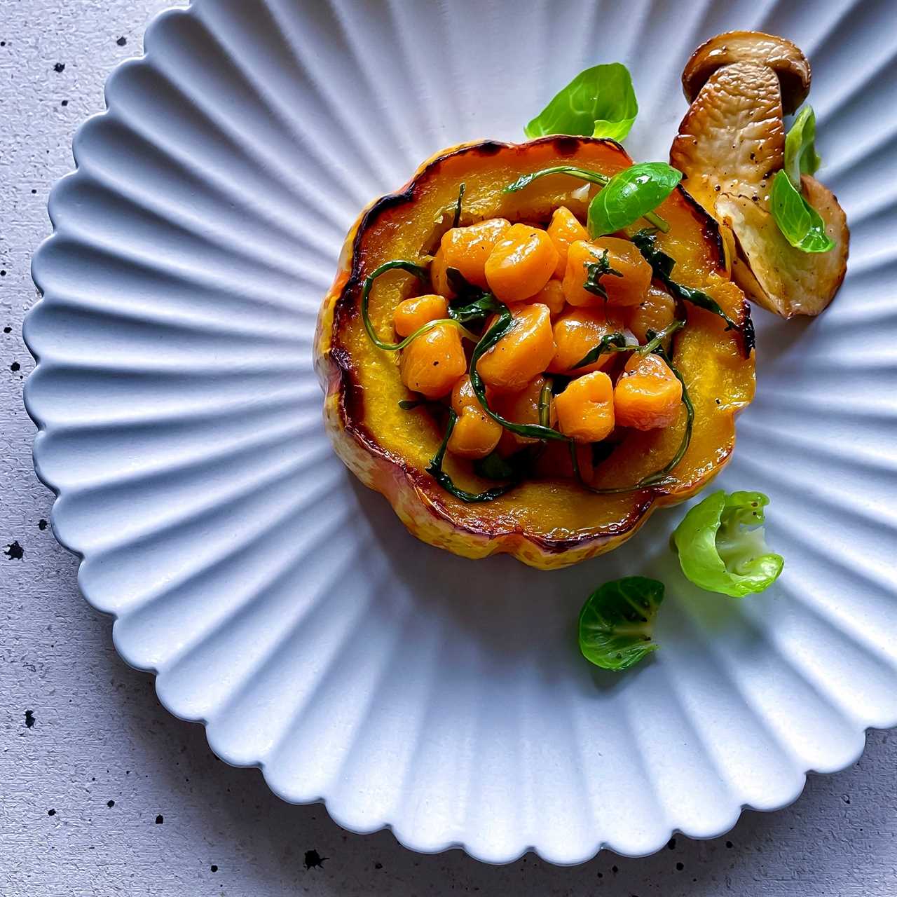 Sweet Potato Gnocchi dish at Liora, a Matthew Kenney restaurant in Baltimore.