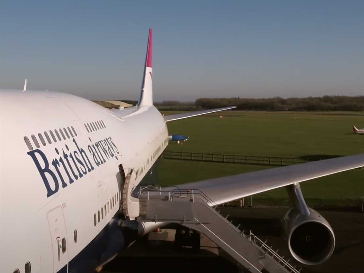 British Airways 747 "party plane."