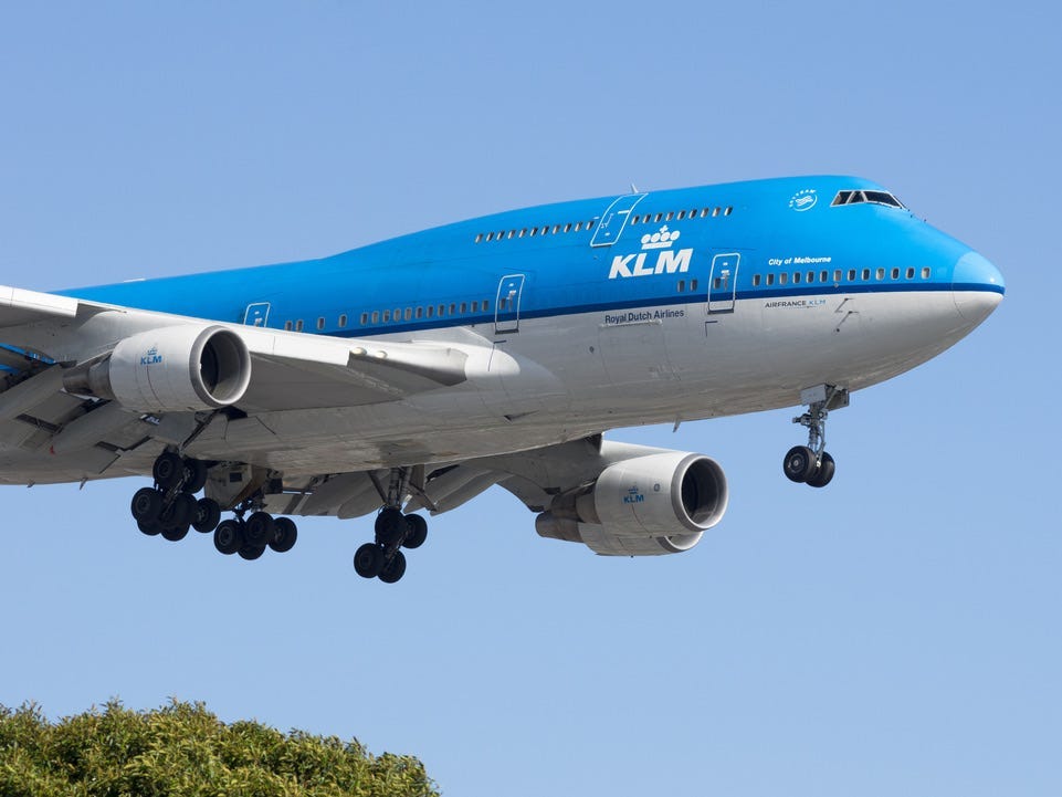KLM Boeing 747.
